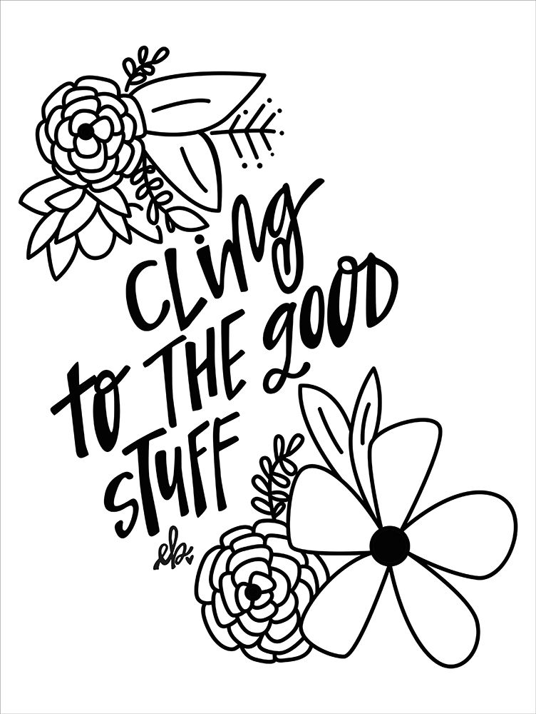 Cling to the Good Stuff art print by Erin Barrett for $57.95 CAD