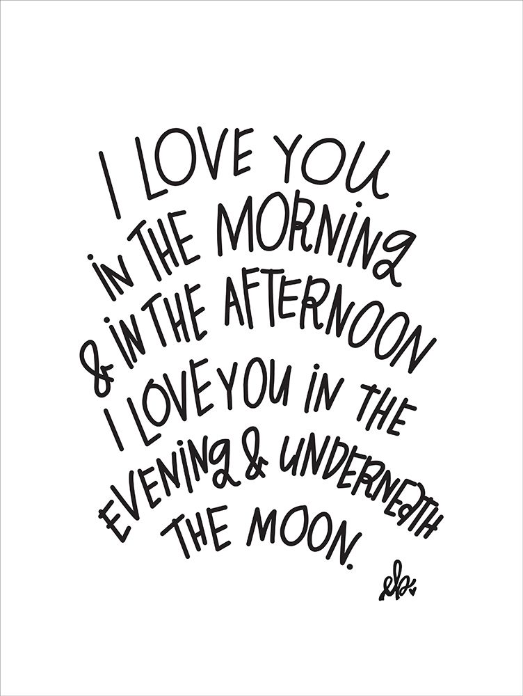 I Love You art print by Erin Barrett for $57.95 CAD