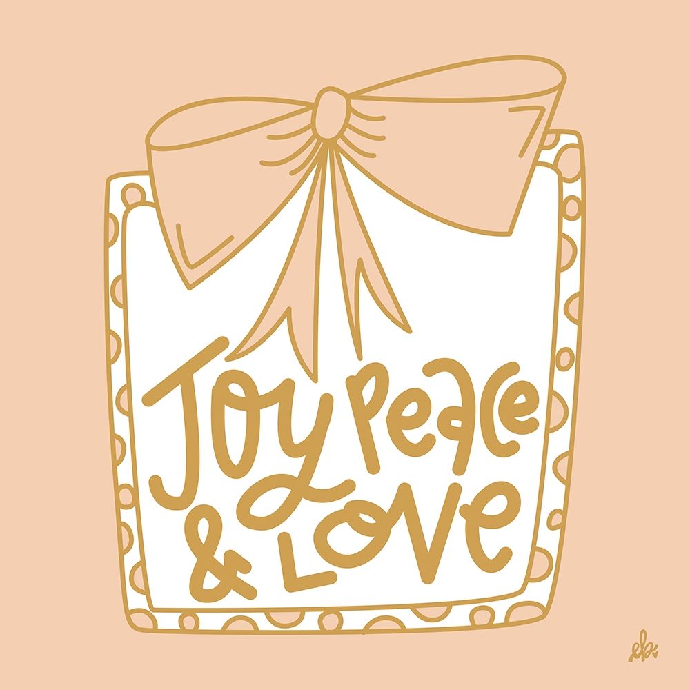 Joy Peace and Love    art print by Erin Barrett for $57.95 CAD