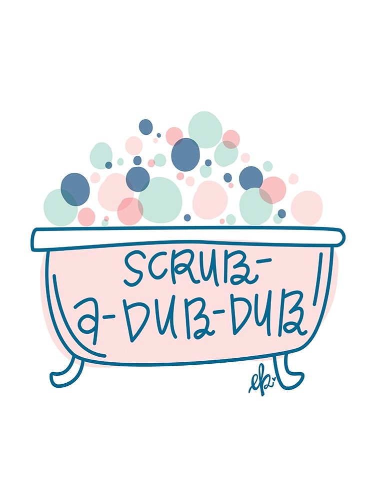 Scrub-a-Dub-Dub  art print by Erin Barrett for $57.95 CAD