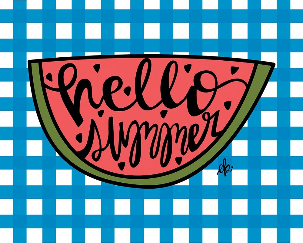 Hello Summer Watermelon art print by Erin Barrett for $57.95 CAD