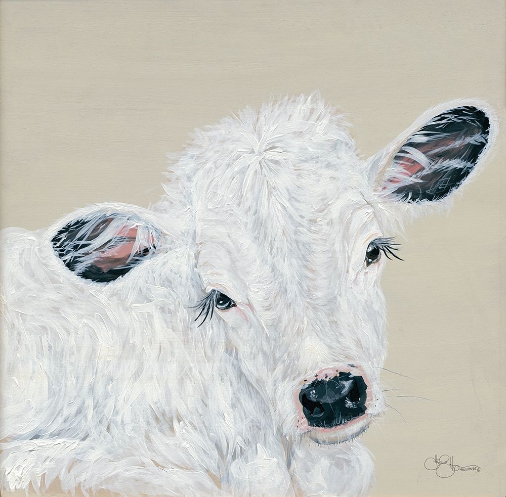 White Calf art print by Holllihocks Art for $57.95 CAD