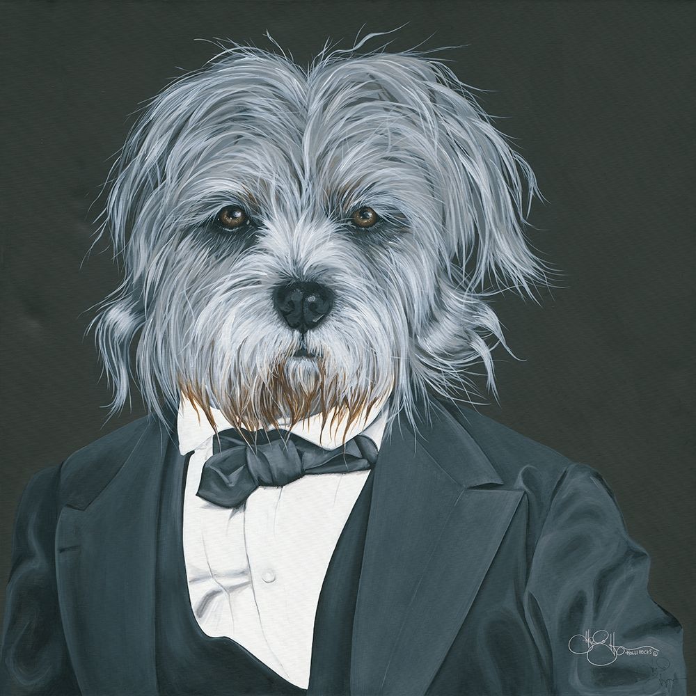 Dog in Suit art print by Holllihocks Art for $57.95 CAD