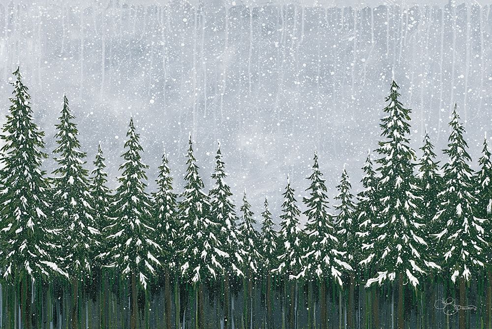 Snowy Forest art print by Holllihocks Art for $57.95 CAD