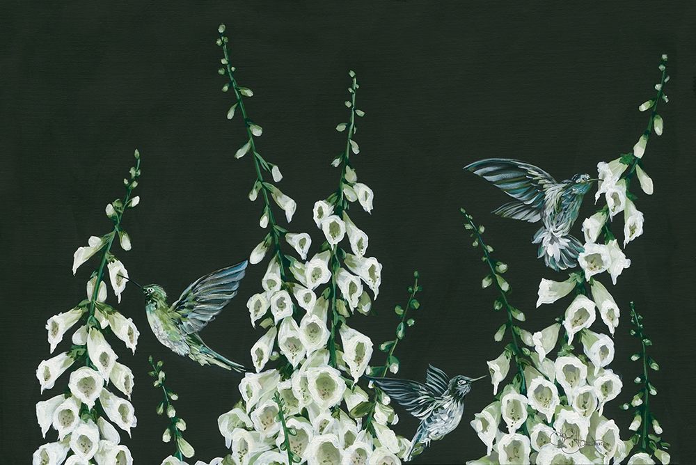 Hummingbirds art print by Holllihocks Art for $57.95 CAD