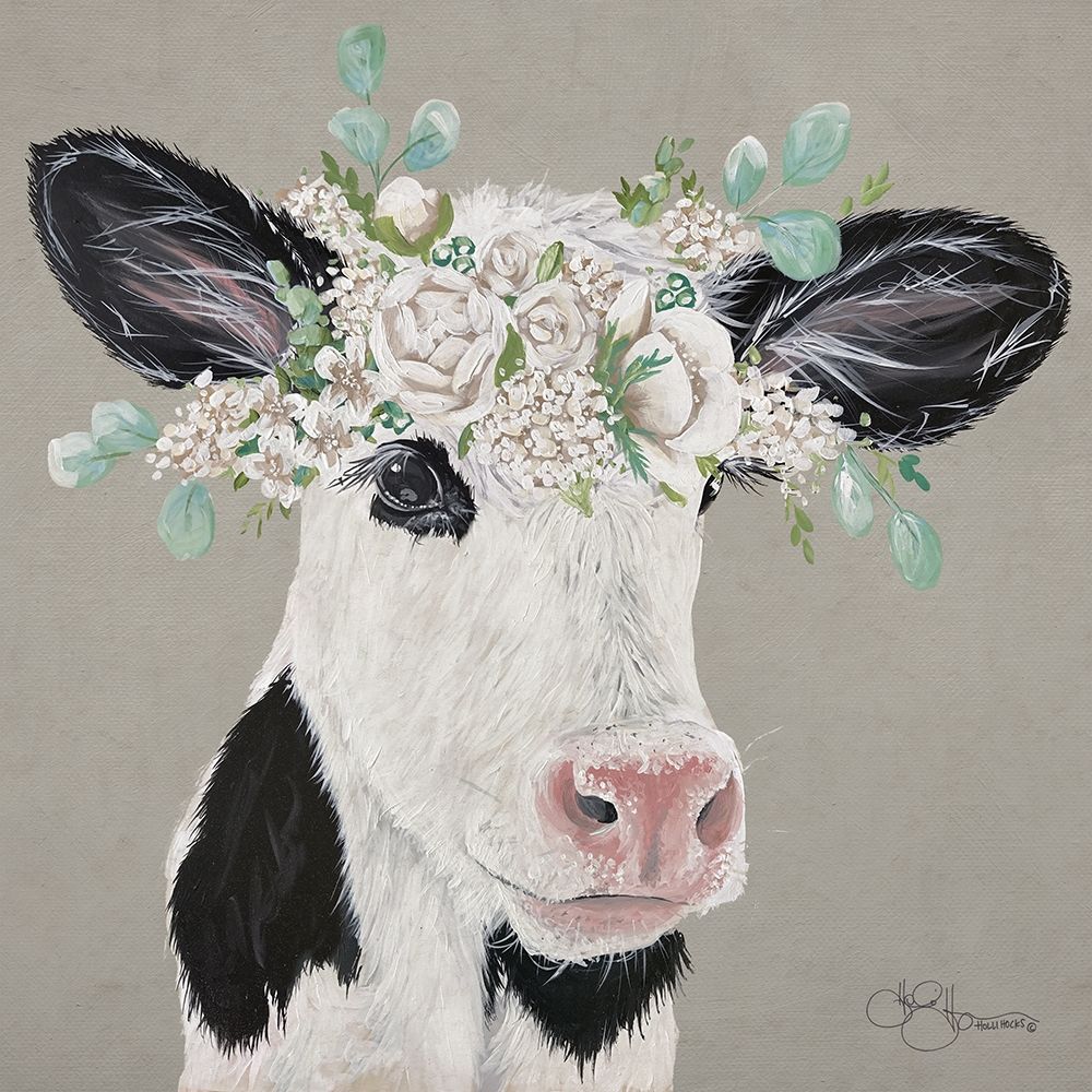 Patience the Cow      art print by Hollihocks Art for $57.95 CAD