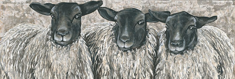 Three Sheep   art print by Hollihocks Art for $57.95 CAD