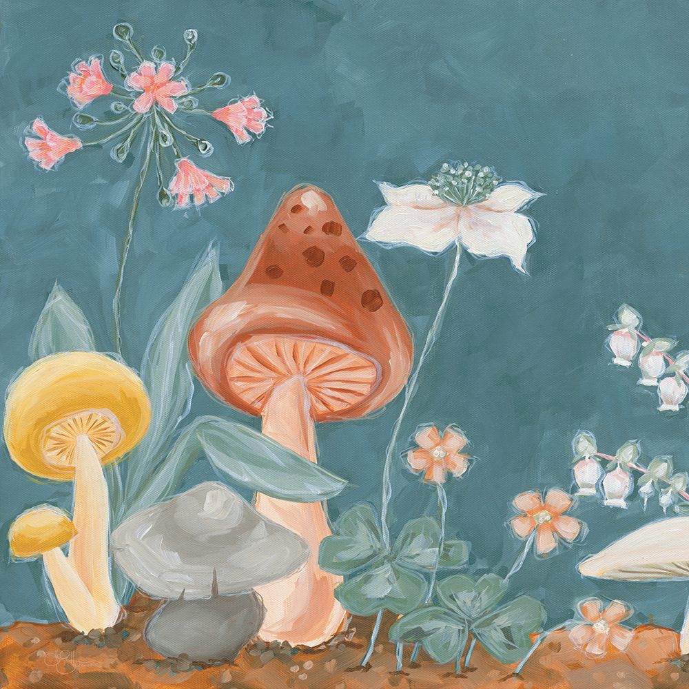 Honey Bloom Mushrooms art print by Hollihocks Art for $57.95 CAD