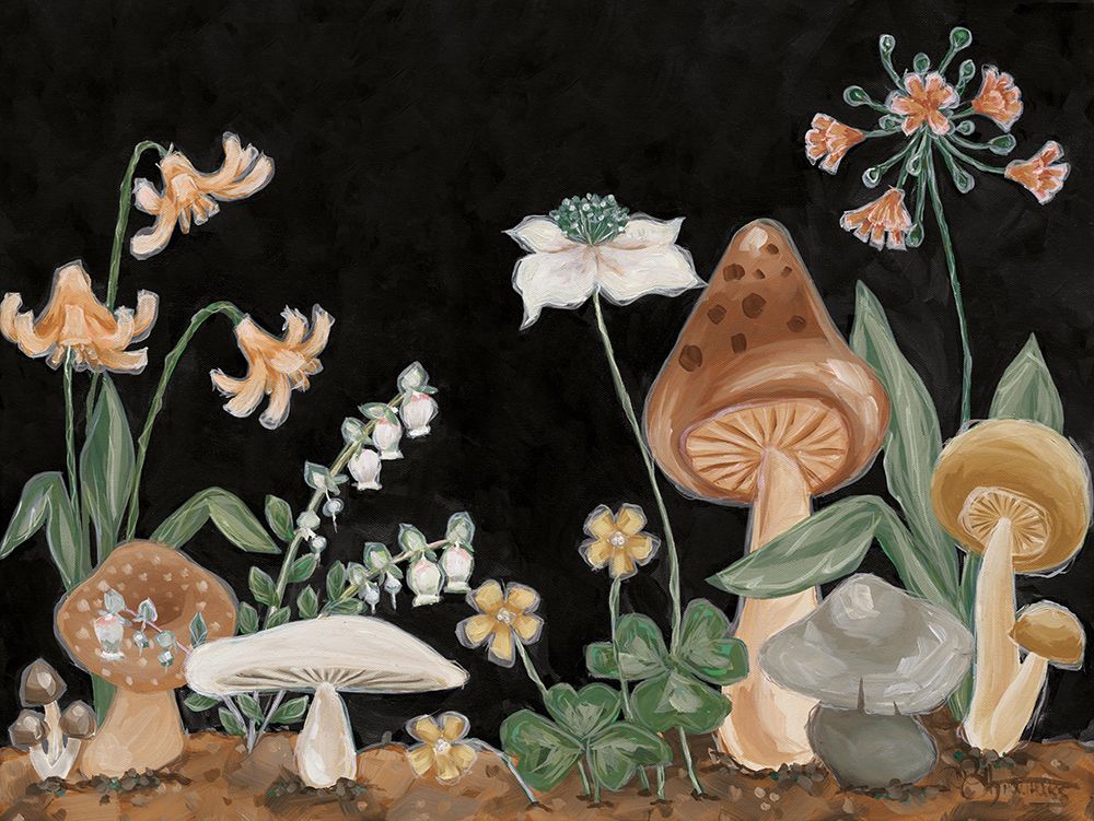 Many Mushrooms II art print by Hollihocks Art for $57.95 CAD