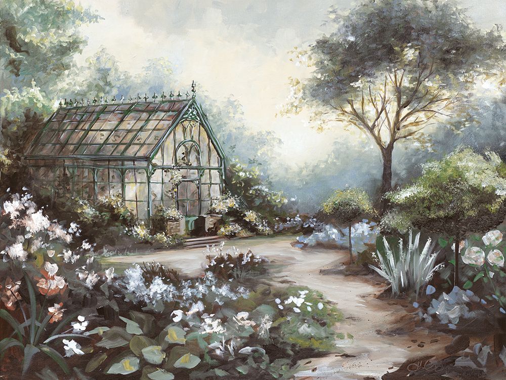 A Perfect Little Secret Garden art print by Hollihocks Art for $57.95 CAD