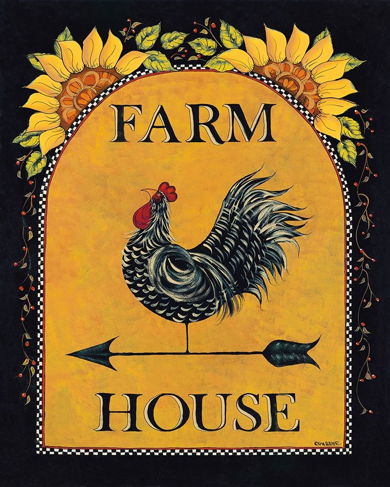 Sunny Farmhouse art print by Lisa Hilliker for $57.95 CAD