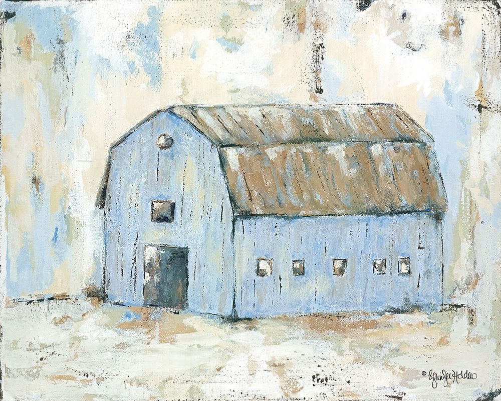 Blue Barnyard art print by Jennifer Holden for $57.95 CAD