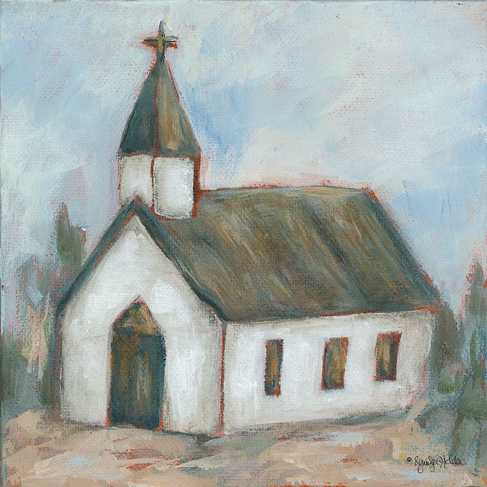 Chapel on the Hill art print by Jennifer Holden for $57.95 CAD