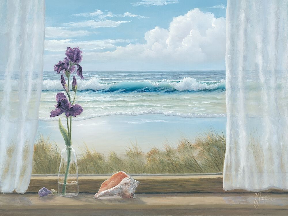 Irises on Windowsill art print by Georgia Janisse for $57.95 CAD