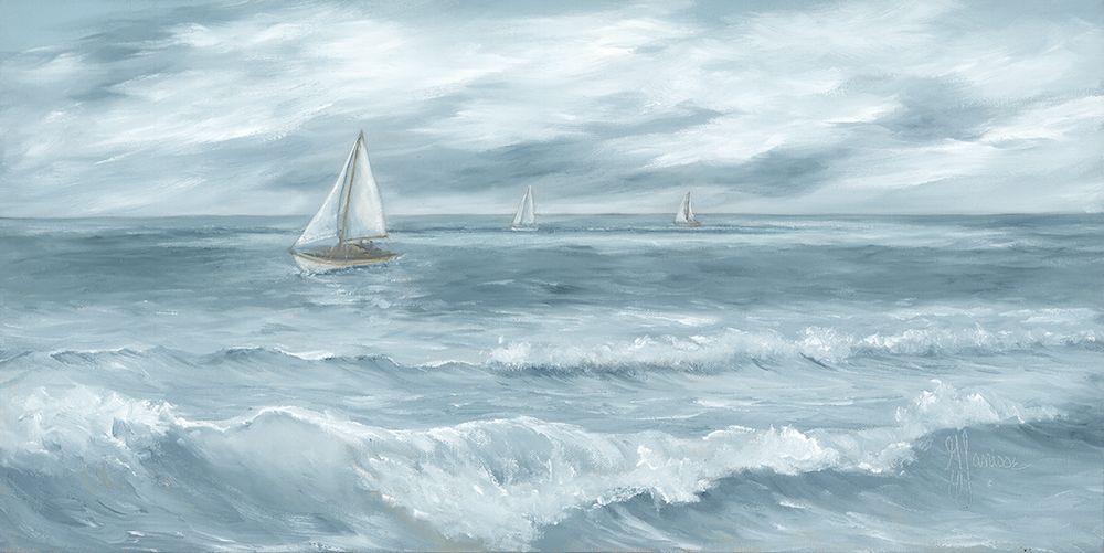 Three Sailboats art print by Georgia Janisse for $57.95 CAD