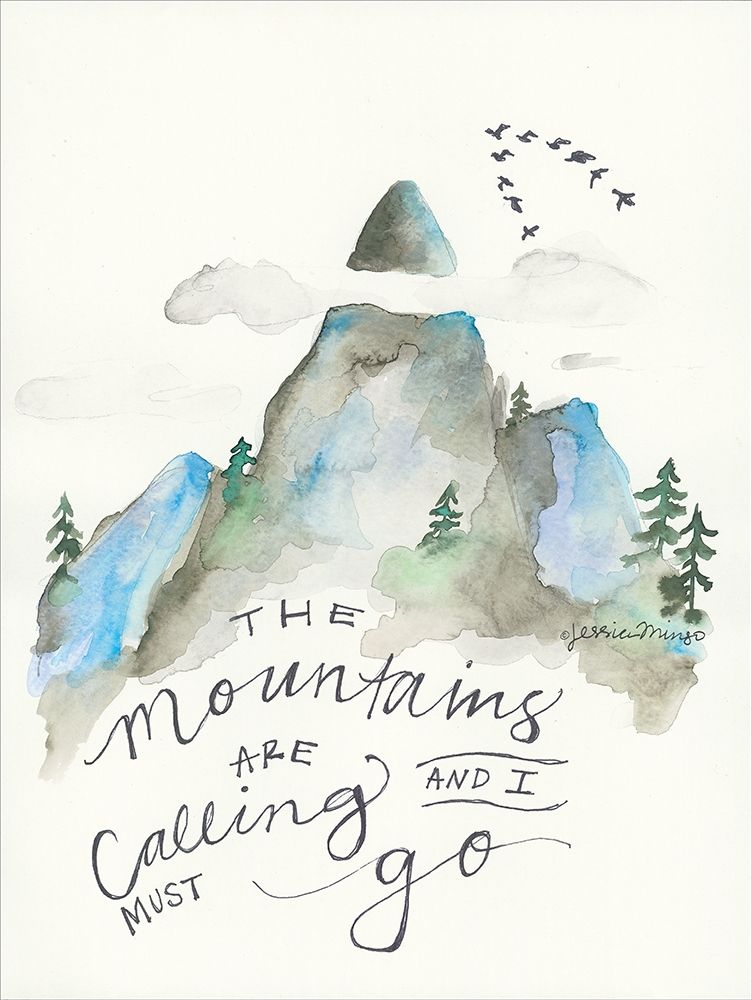 The Mountains are Calling art print by Jessica Mingo for $57.95 CAD