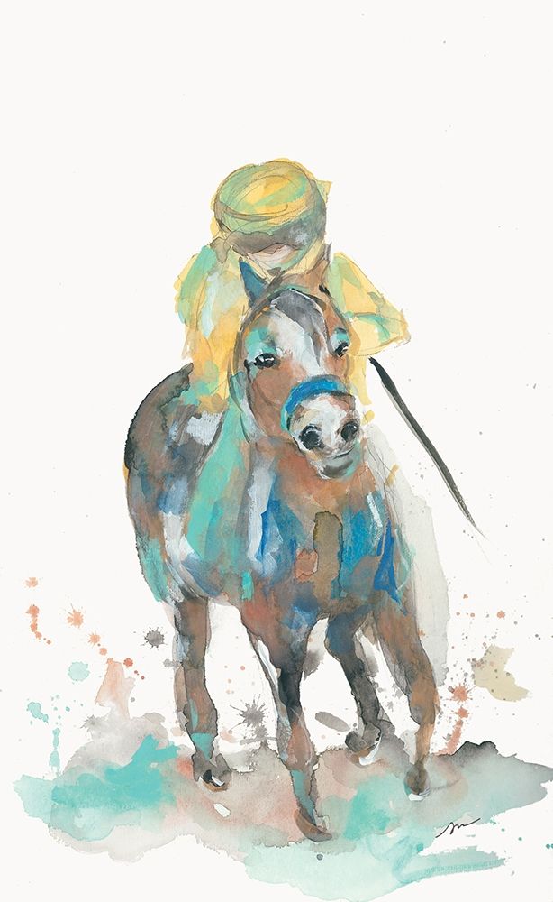 A Jockey and His Horse art print by Jessica Mingo for $57.95 CAD