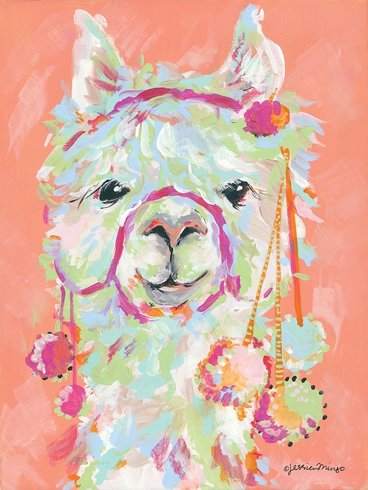 Llama Love art print by Jessica Mingo for $57.95 CAD