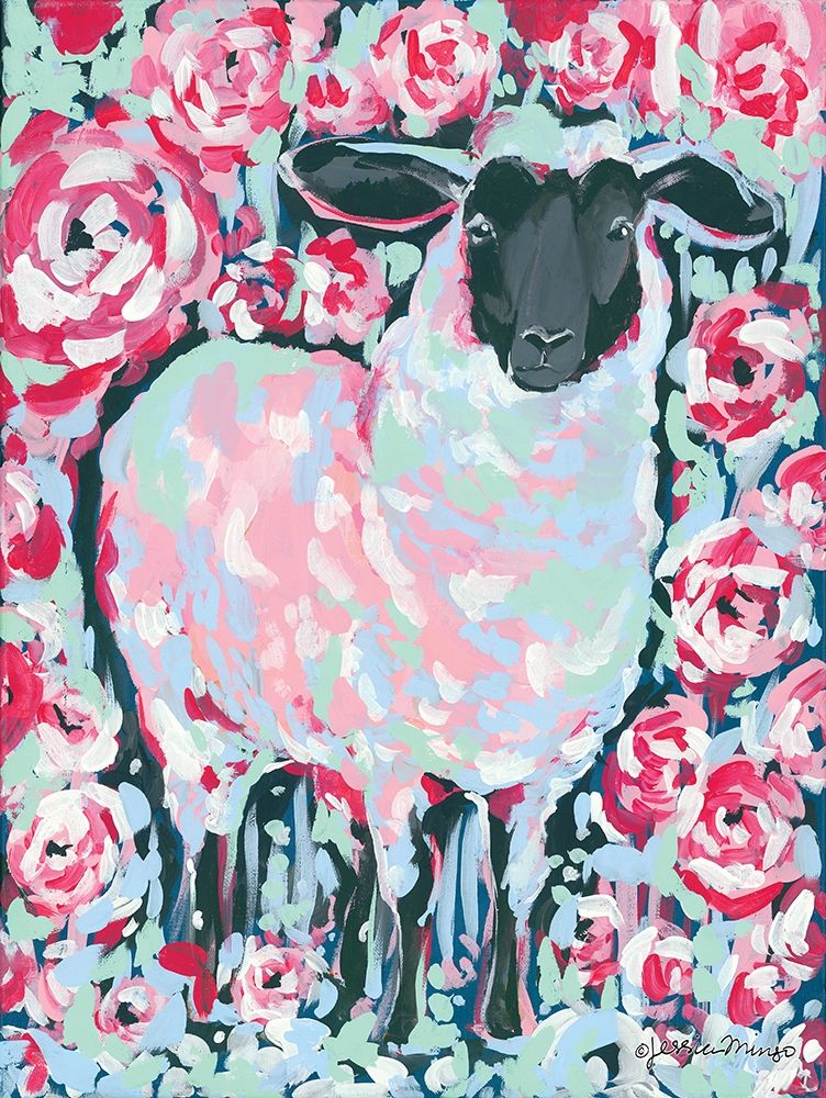 My Sheep Rose art print by Jessica Mingo for $57.95 CAD