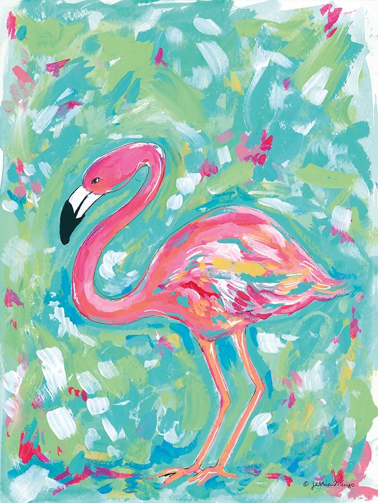 Summer Flamingo art print by Jessica Mingo for $57.95 CAD