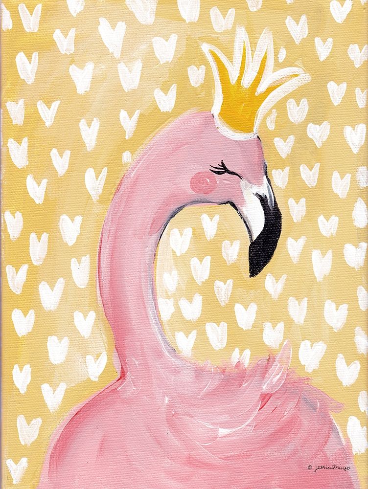 Princess Flamingo art print by Jessica Mingo for $57.95 CAD