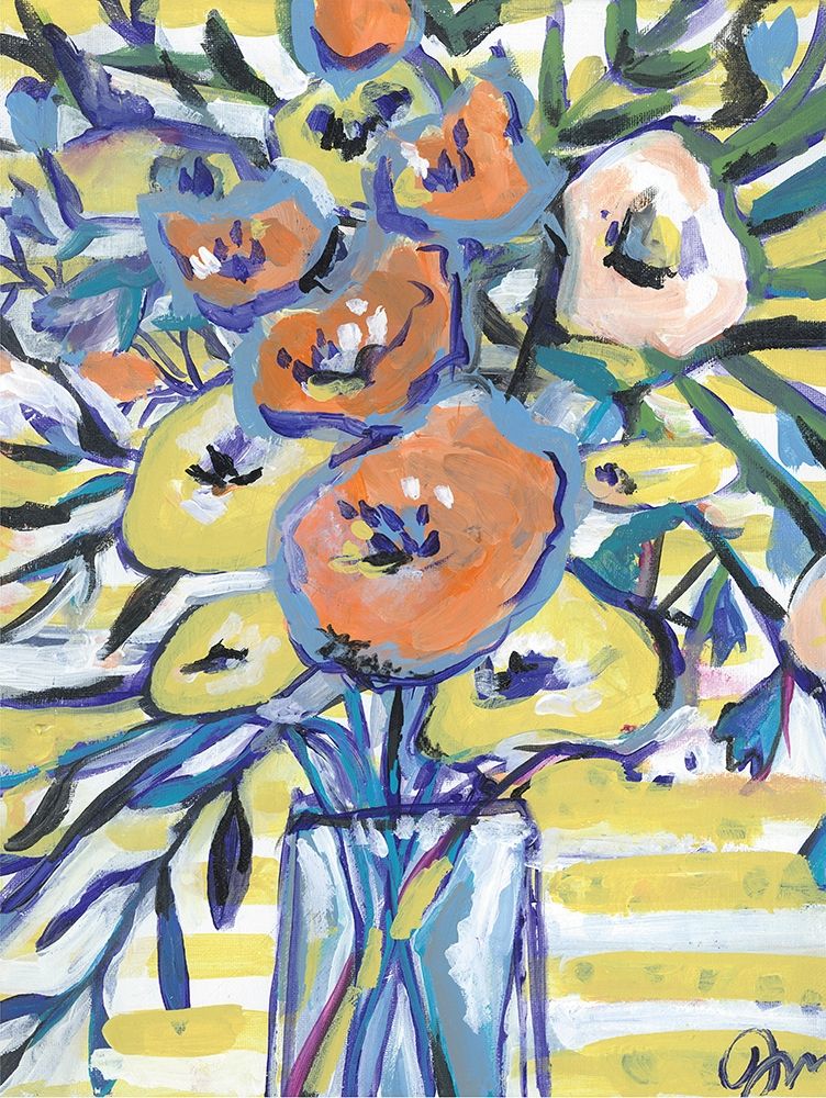 Floral Gold II art print by Jessica Mingo for $57.95 CAD