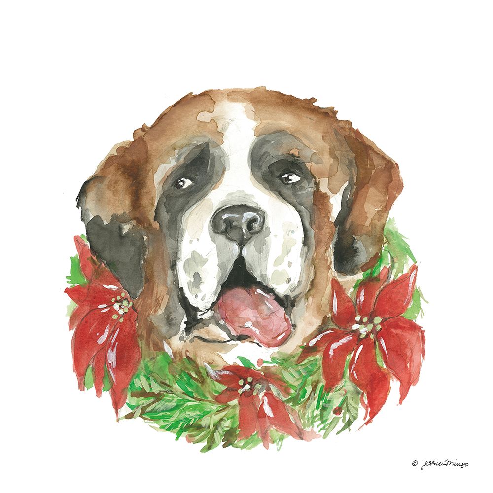 Christmas Pup art print by Jessica Mingo for $57.95 CAD