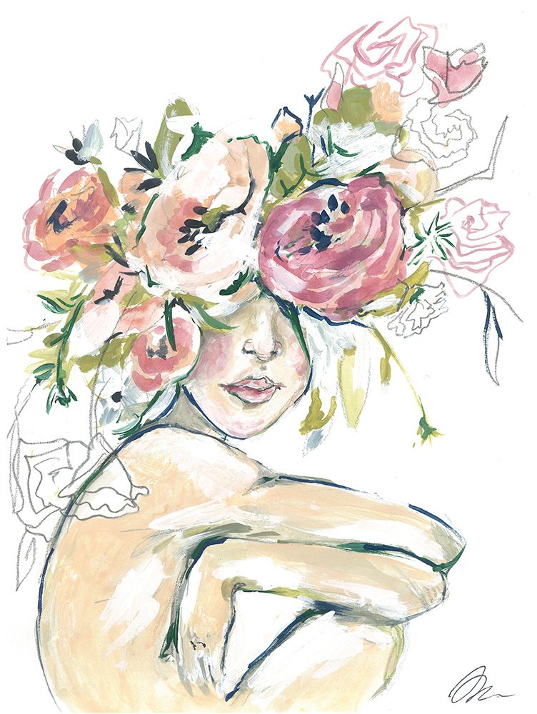 Floral Woman art print by Jessica Mingo for $57.95 CAD
