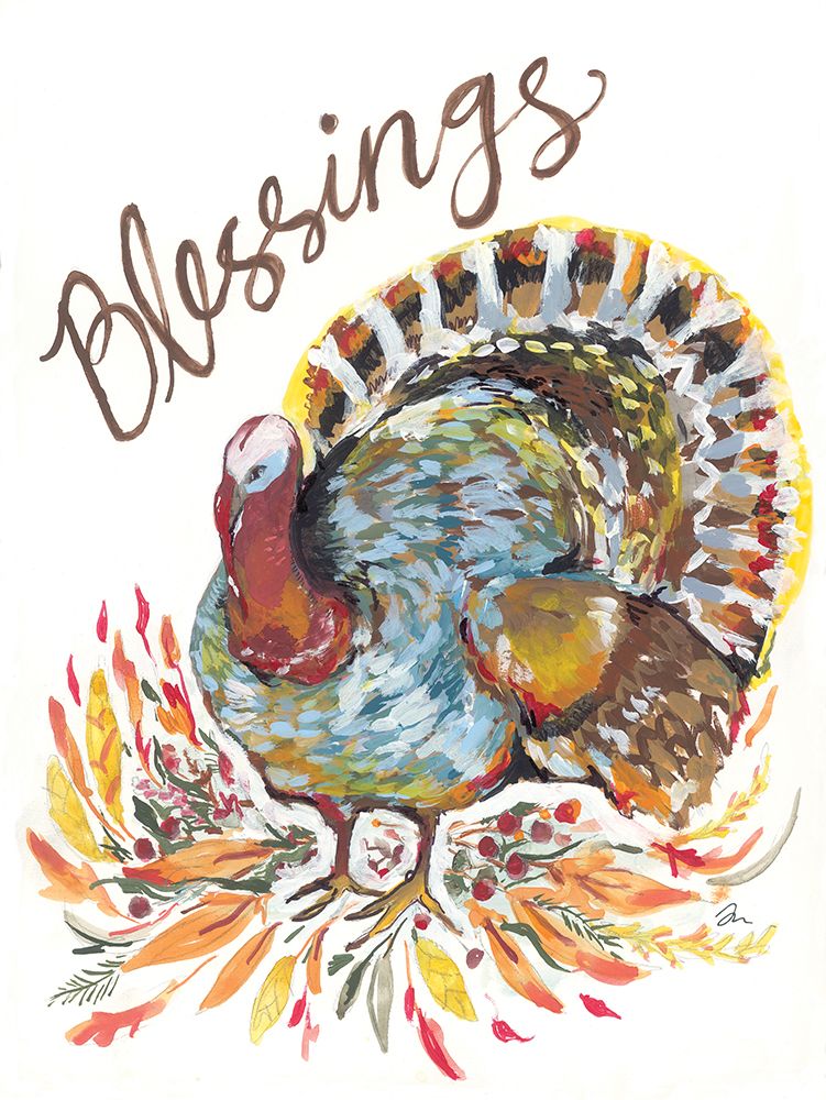 Blessings Turkey art print by Jessica Mingo for $57.95 CAD