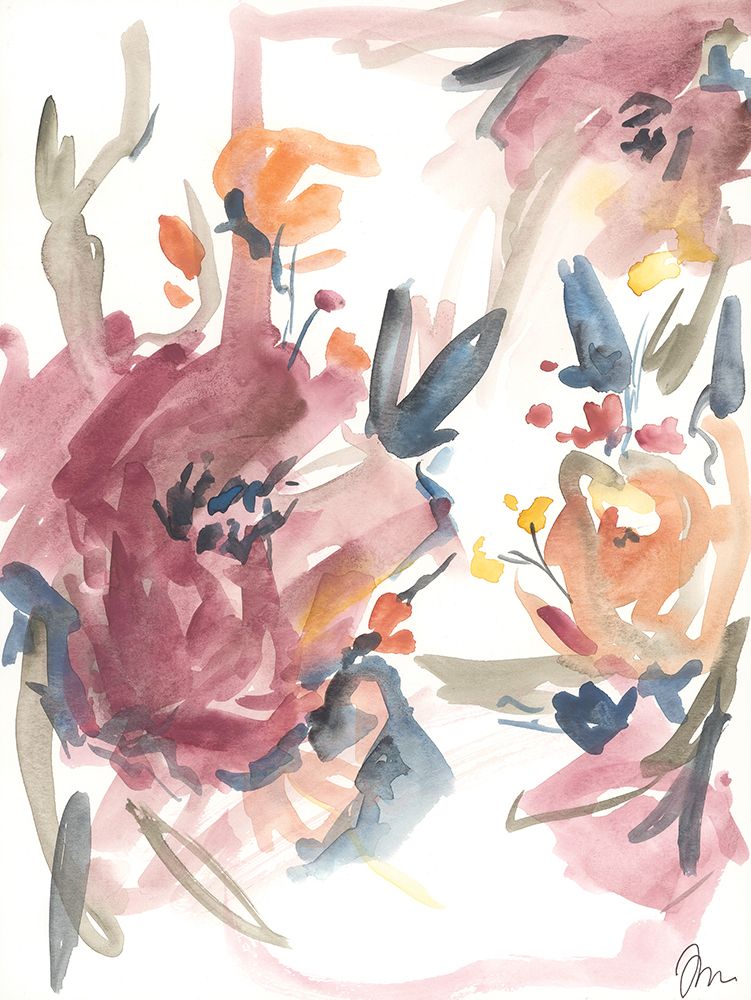 Abstract Fall Floral II art print by Jessica Mingo for $57.95 CAD