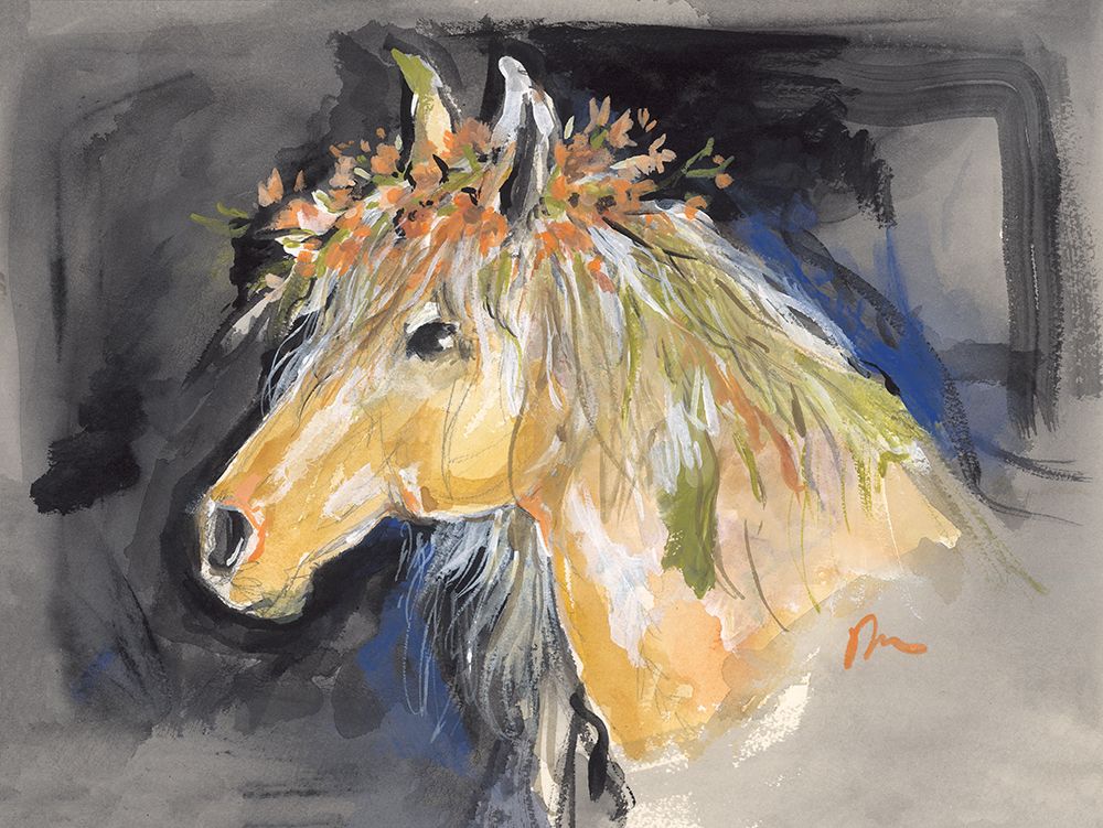 Floral Horse II art print by Jessica Mingo for $57.95 CAD