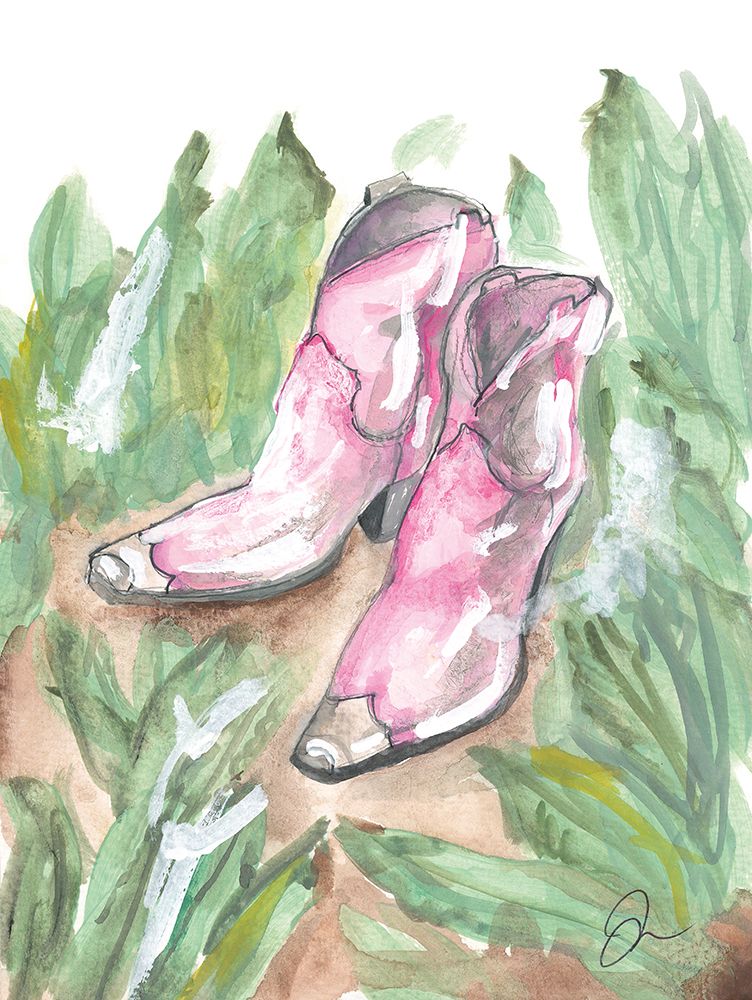 Pink Boots art print by Jessica Mingo for $57.95 CAD