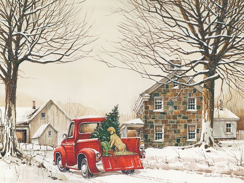 Tuckers First Christmas art print by John Rossini for $57.95 CAD