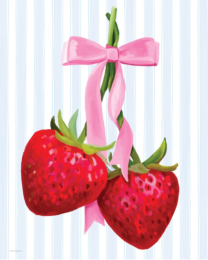Bows and Berries art print by Kamdon Kreations for $57.95 CAD