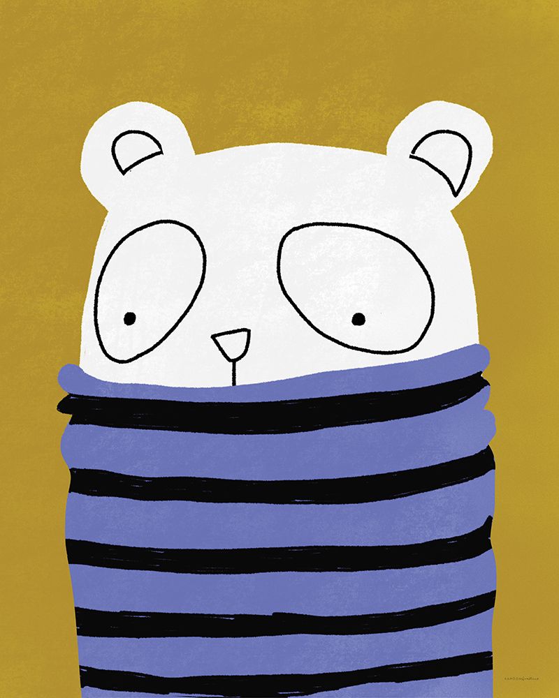 Turtleneck Bear art print by Kamdon Kreations for $57.95 CAD