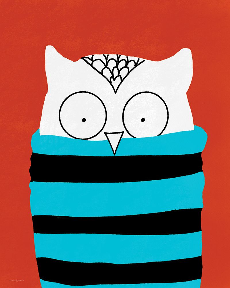 Turtleneck Owl art print by Kamdon Kreations for $57.95 CAD