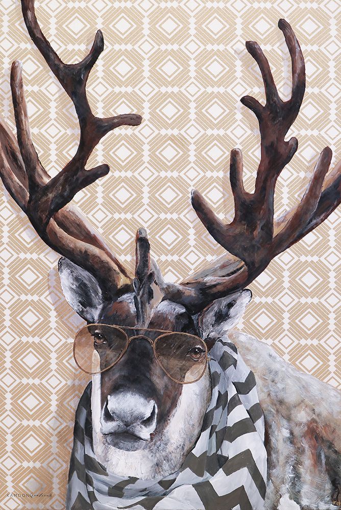 GQ Caribou art print by Kamdon Kreations for $57.95 CAD