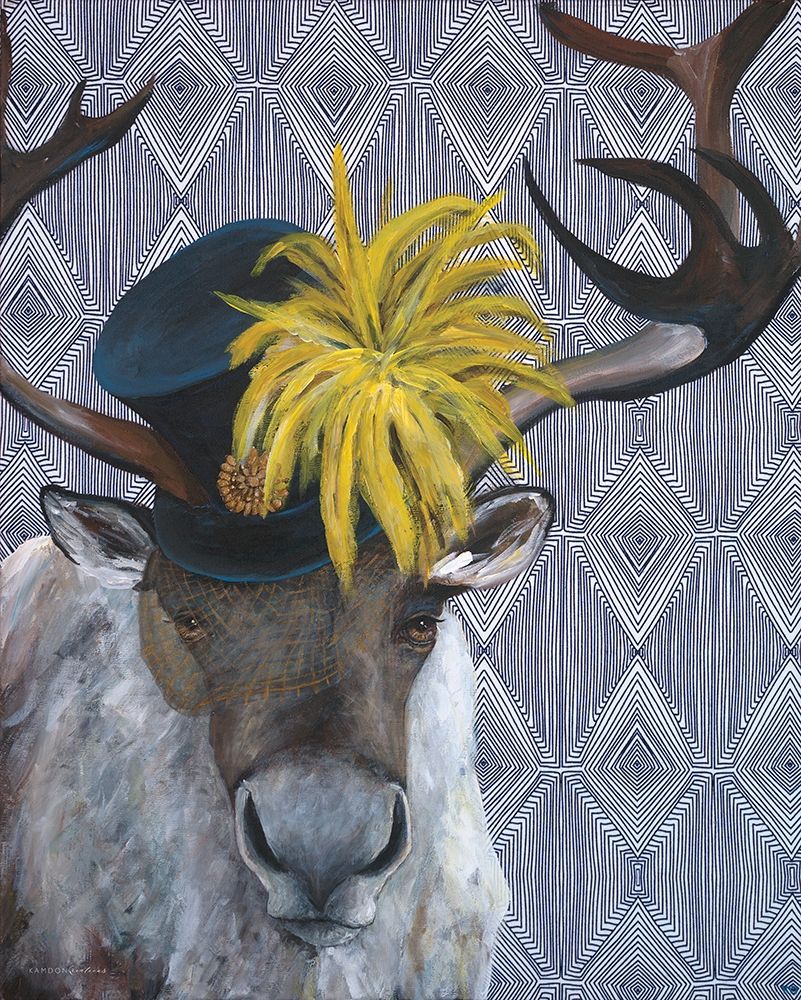 Mrs. Caribou art print by Kamdon Kreations for $57.95 CAD