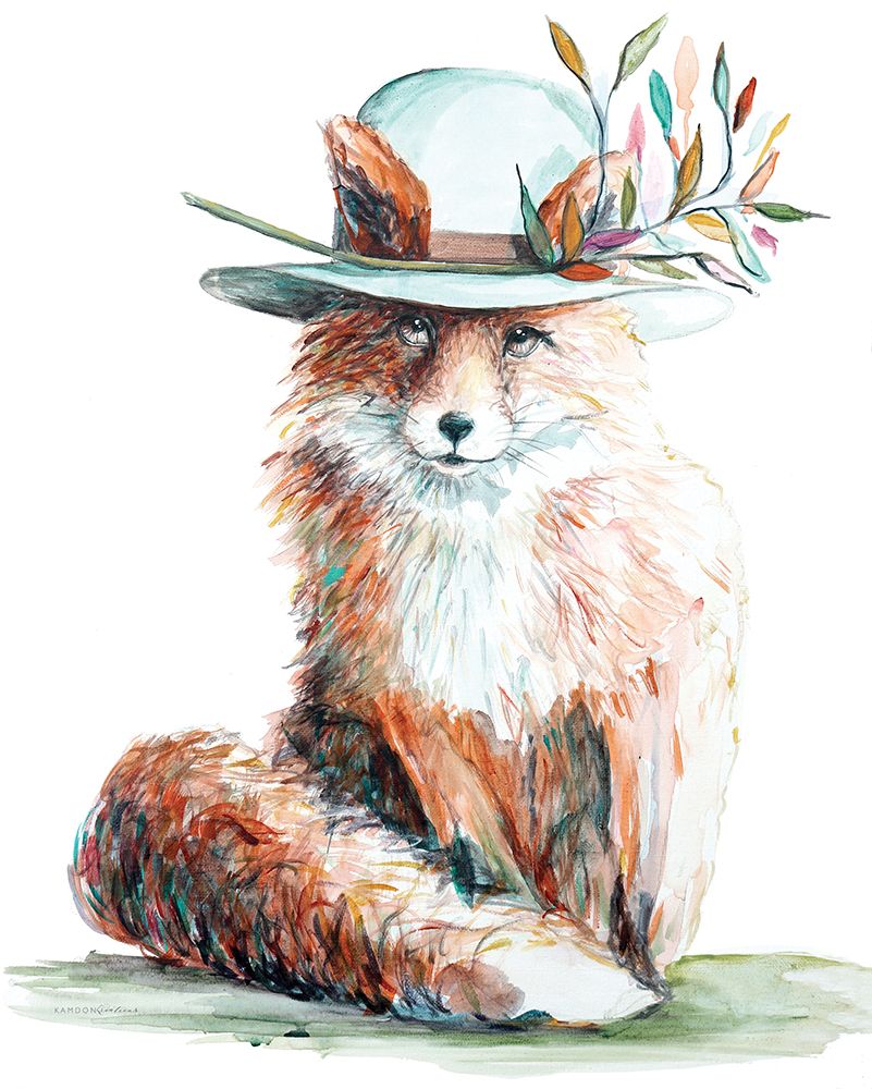 Enchanted Fox art print by Kamdon Kreations for $57.95 CAD