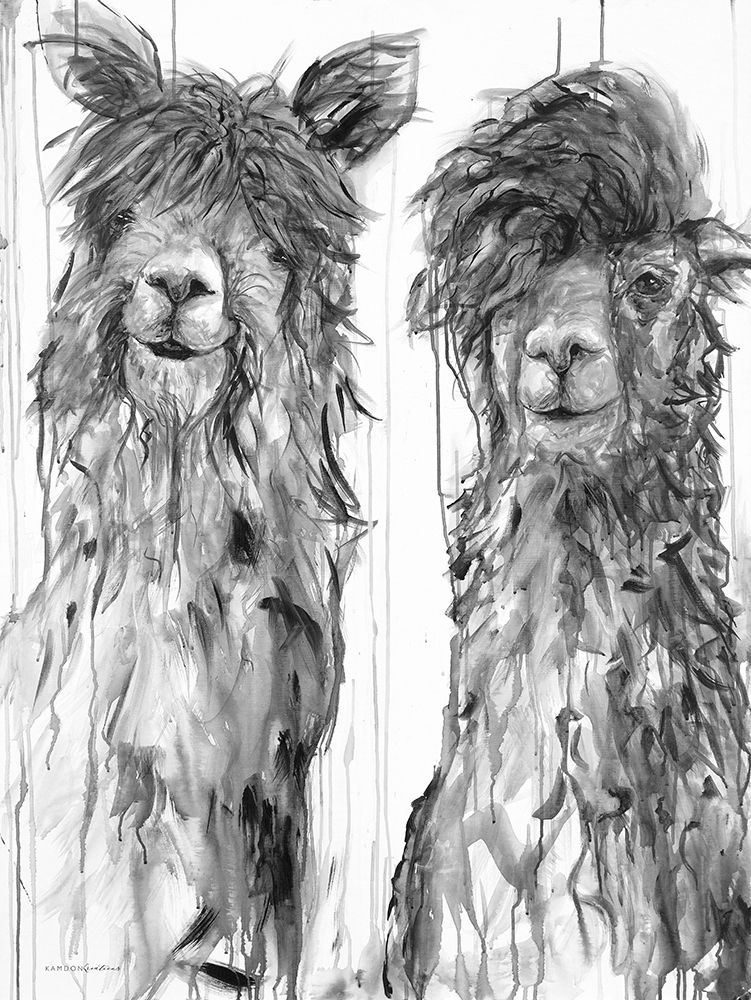 Alpaca a Comb art print by Kamdon Kreations for $57.95 CAD