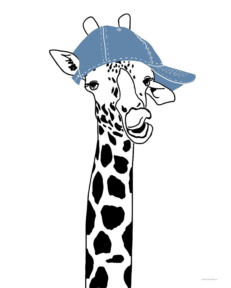 Team Roster Giraffe art print by Kamdon Kreations for $57.95 CAD