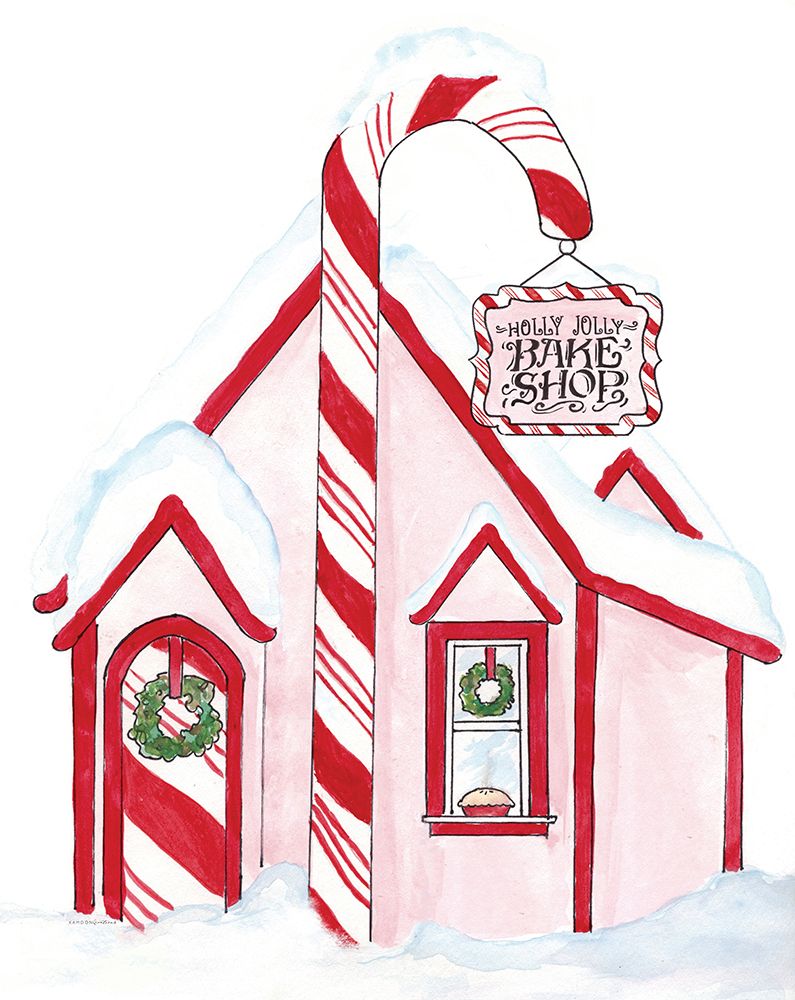 Holly Jolly Bake Shop art print by Kamdon Kreations for $57.95 CAD