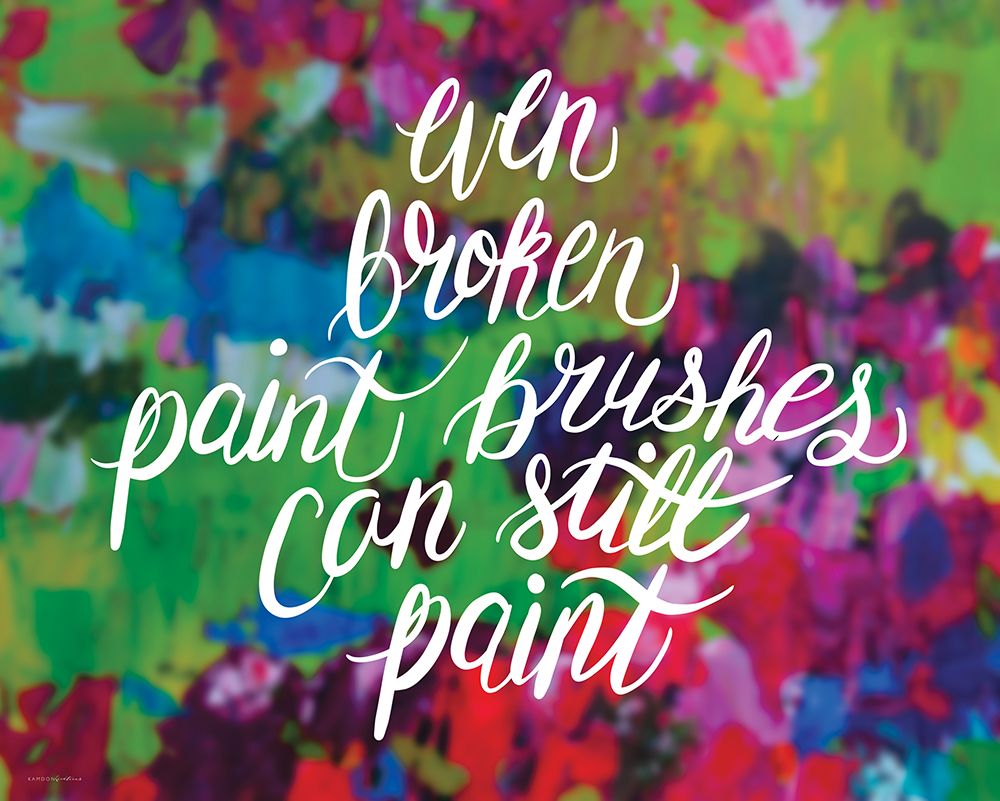 Broken Paintbrushes art print by Kamdon Kreations for $57.95 CAD