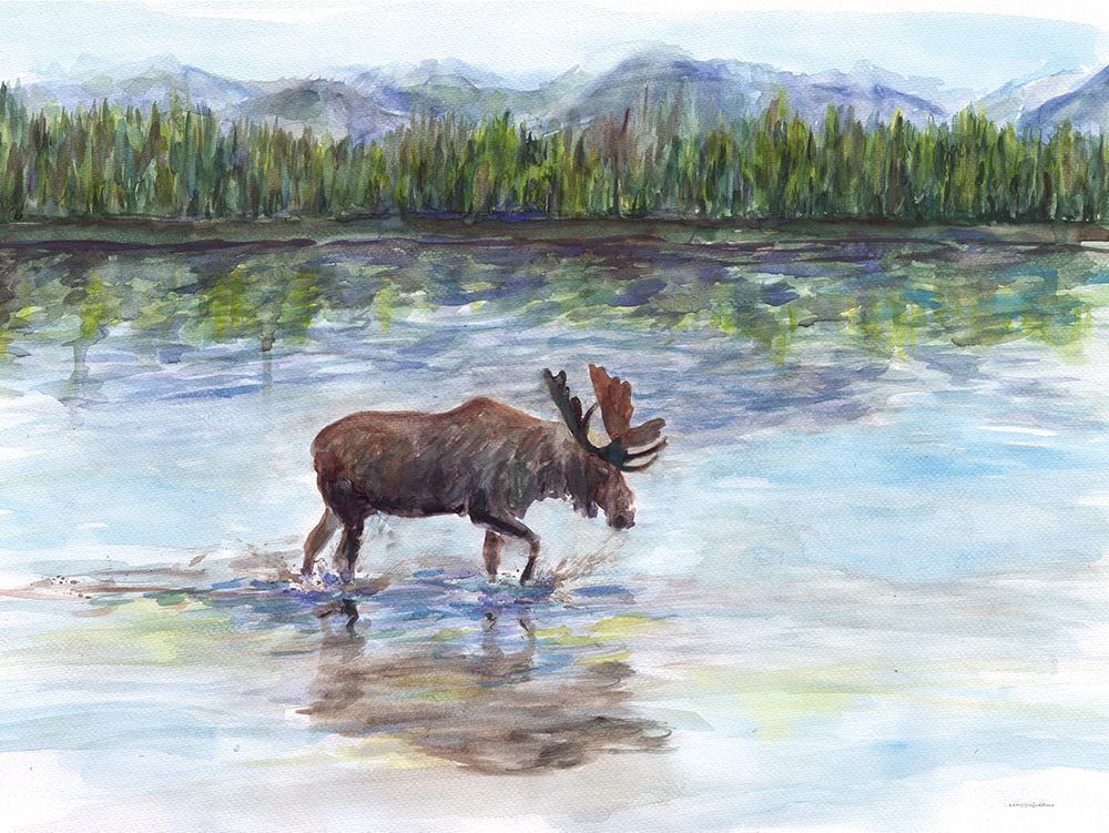River Crossing art print by Kamdon Kreations for $57.95 CAD