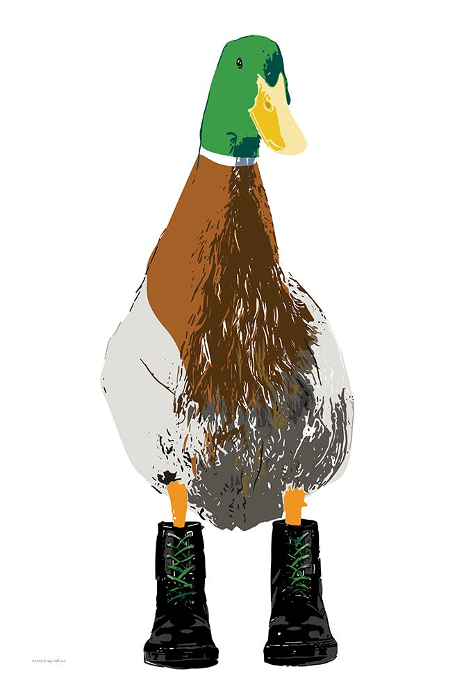 Duck in Docs III art print by Kamdon Kreations for $57.95 CAD