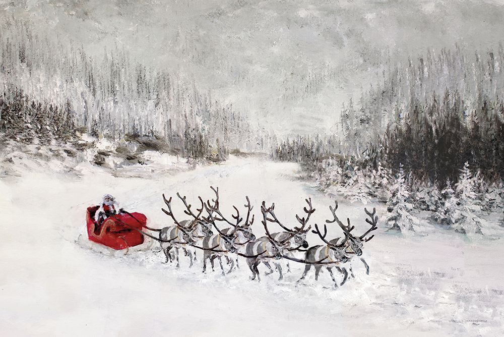 Afternoon Sleigh Ride art print by Kamdon Kreations for $57.95 CAD