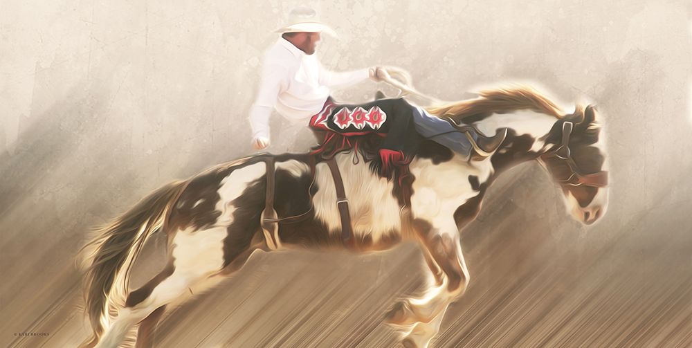 Pinto Bronco art print by Kari Brooks for $57.95 CAD