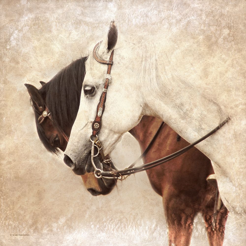 Horse Duo art print by Kari Brooks for $57.95 CAD