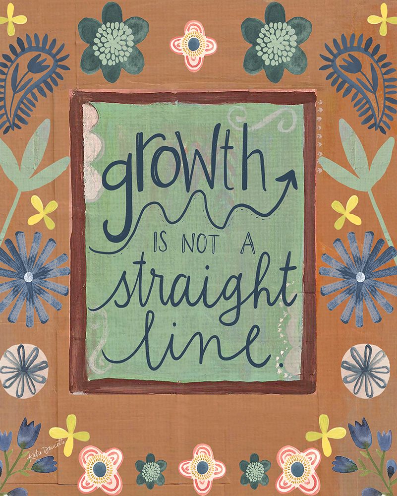 Growth is not a Straight Line art print by Katie Doucette for $57.95 CAD