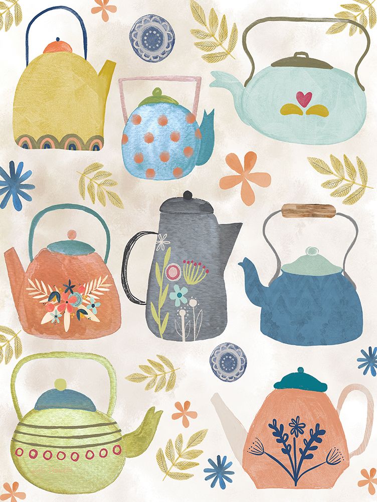 Teapots art print by Katie Doucette for $57.95 CAD